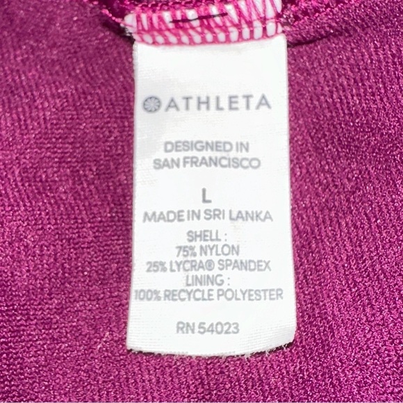 Athleta High Neck Keyhole Tankini In Exotic Fuchsia - Picture 7 of 10